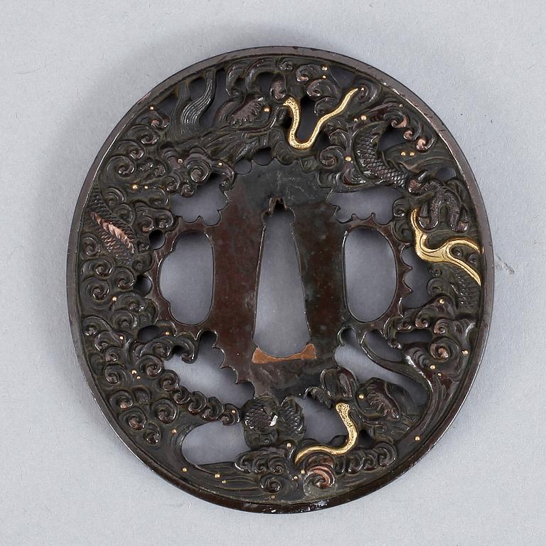 TSUBA, brons, Japan.