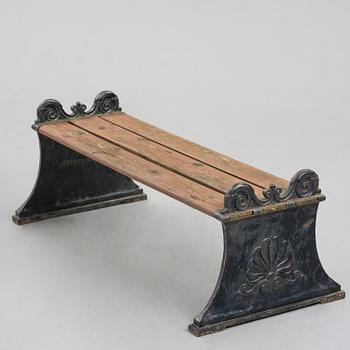 Folke Bensow, a Swedish Grace "Parkbänk N:r 1" bench, Näfveqvarns bruk.