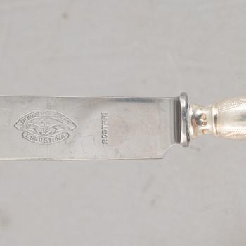 A Swedish Silver Cutlery, model "Svea", CG Hallberg, Stockholm, mostly 1933 (100 pieces).