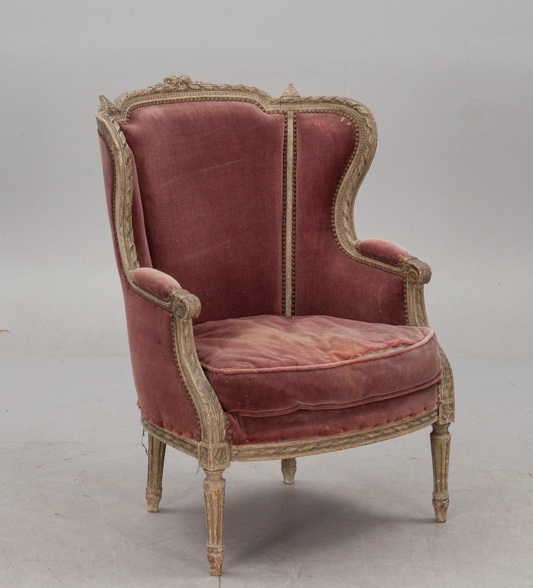 BERGERE, gustaviansk stil, 1800-tal.