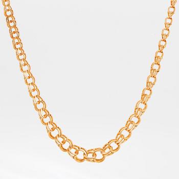 Halsband, doserad Bismarcklänk, 18K roseguld.