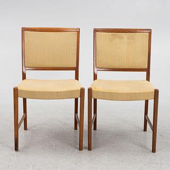 A dining  table and four chairs, Skaraborgs Möbelfabrik, Tibro, Sweden, 1960's/70's.