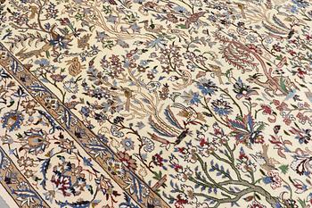 A carpet, Figural Nain, part silk, sk 9LAA, ca 355 x 249.
