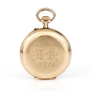 FICKUR, 14K guld och gulmetall, Schweiz, omkring sekelskiftet 1900.