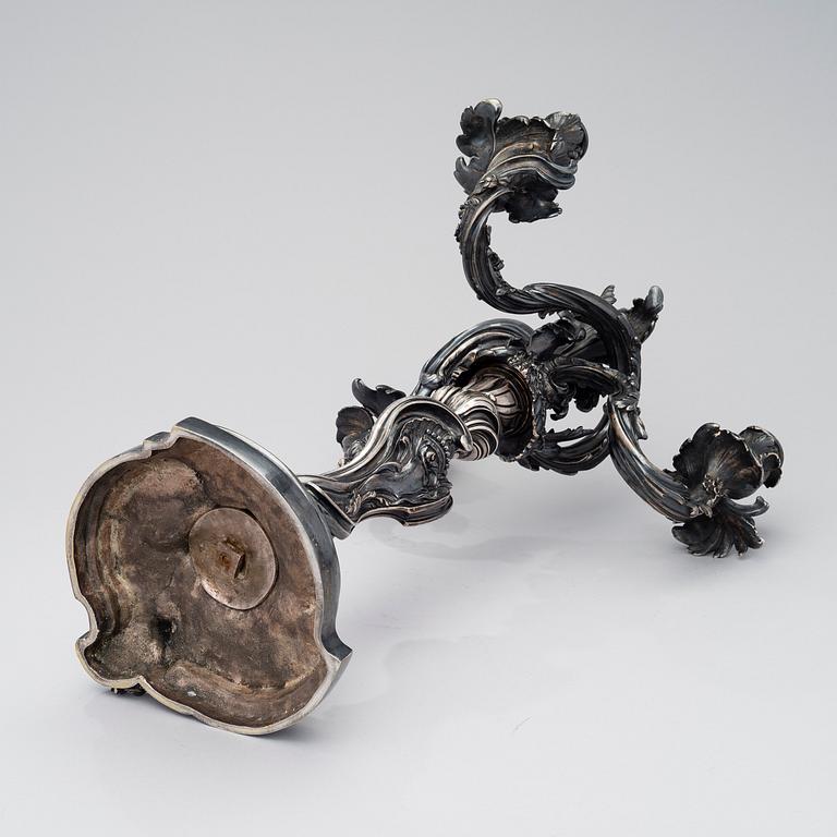 A CANDELABRUM BY EUGÈNE HAZART, signed Eug. Hazart, Paris, the late 19th century.