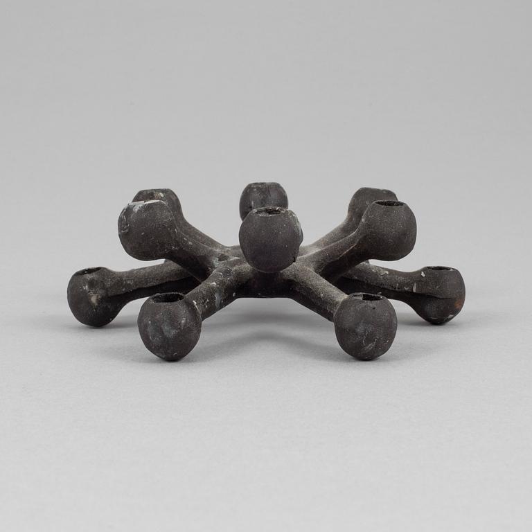 A JENS QUISTGAARD cast iron candlestick form Dansk Designs, Denmark.