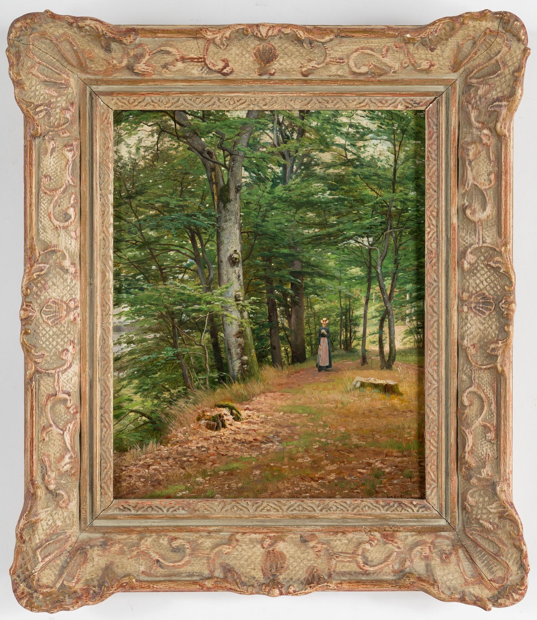 AXEL HJALMAR LINDQUIST, oil on panel, signed.