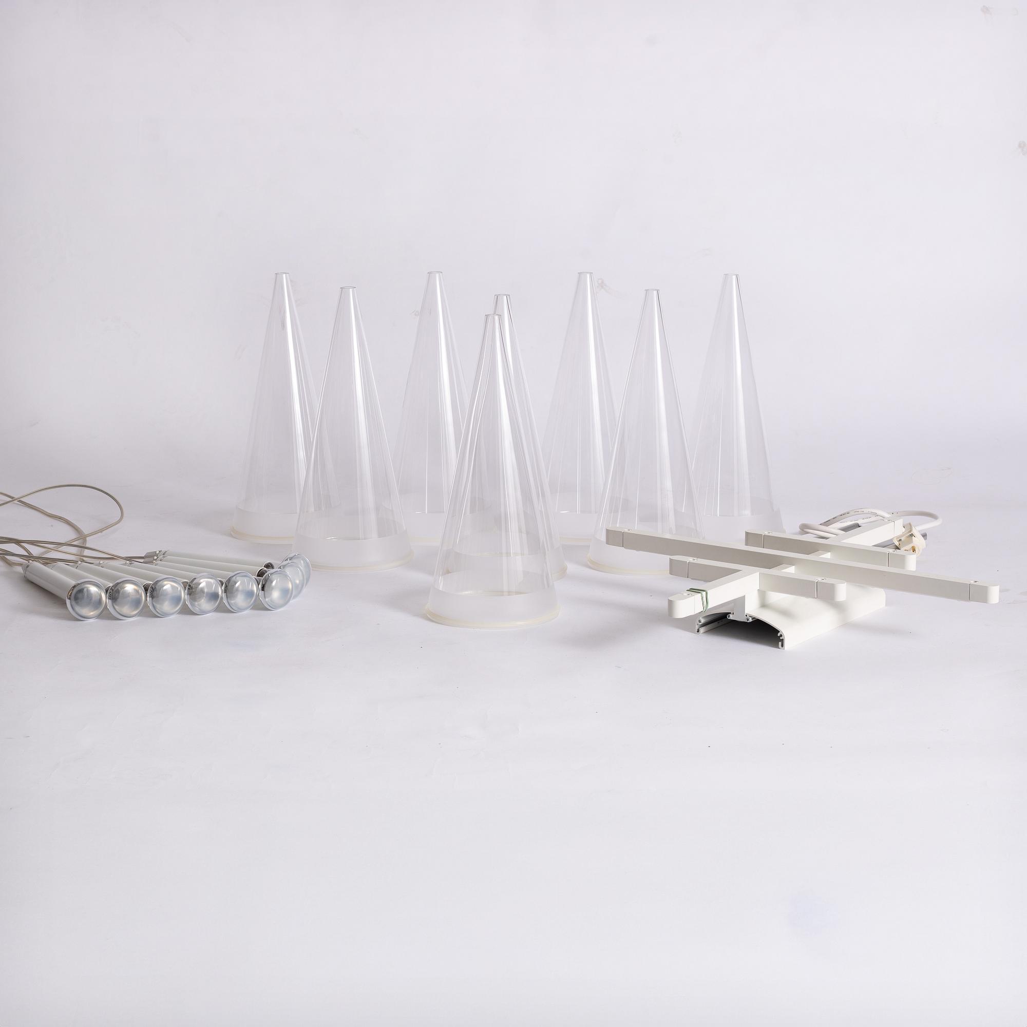 Achille & Pier Giacomo Castiglioni, a ceiling lamp, 'Fuchsia 8', Flos, Italy.