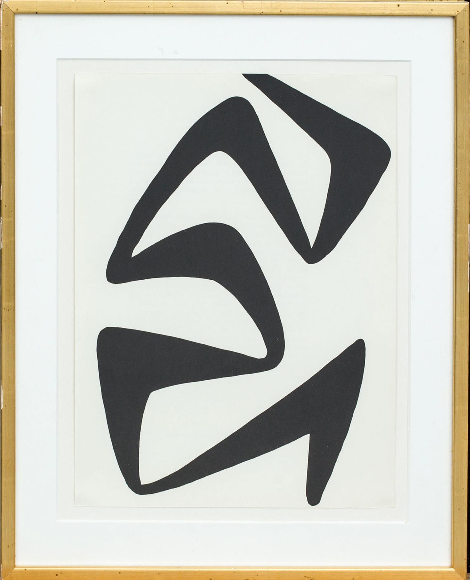 ALEXANDER CALDER, originallitografi. Utförd 1968.