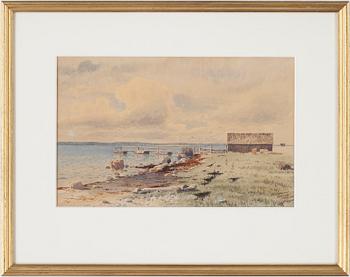 Jacob Hägg · JACOB HÄGG, akvarell, Sign o dat 1 aug 1905 Storholmen Gotland.