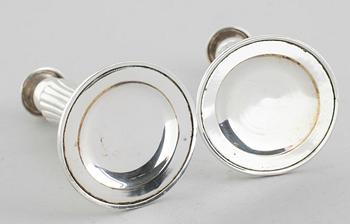 LJUSSTAKAR, 1 par, silver, Jensen, 1900-tal.