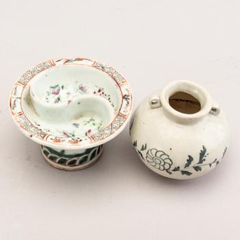 A group of Chinese and south east asian miniture vases and vessels, 19th Century.