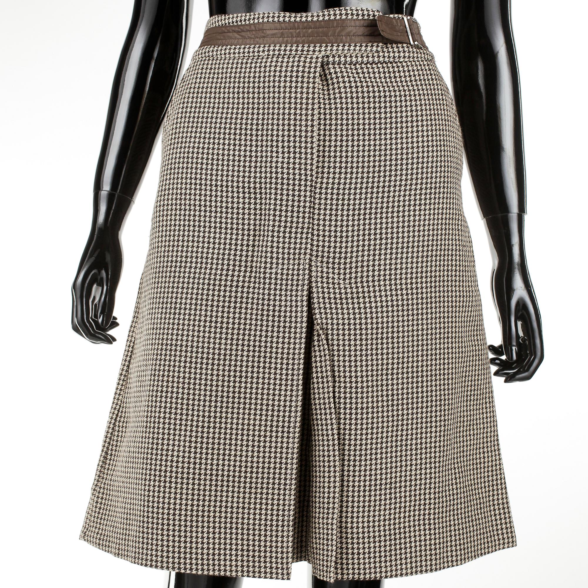 KAVAJ SAMT KJOL, Max Mara, hundtandsmönstrad.