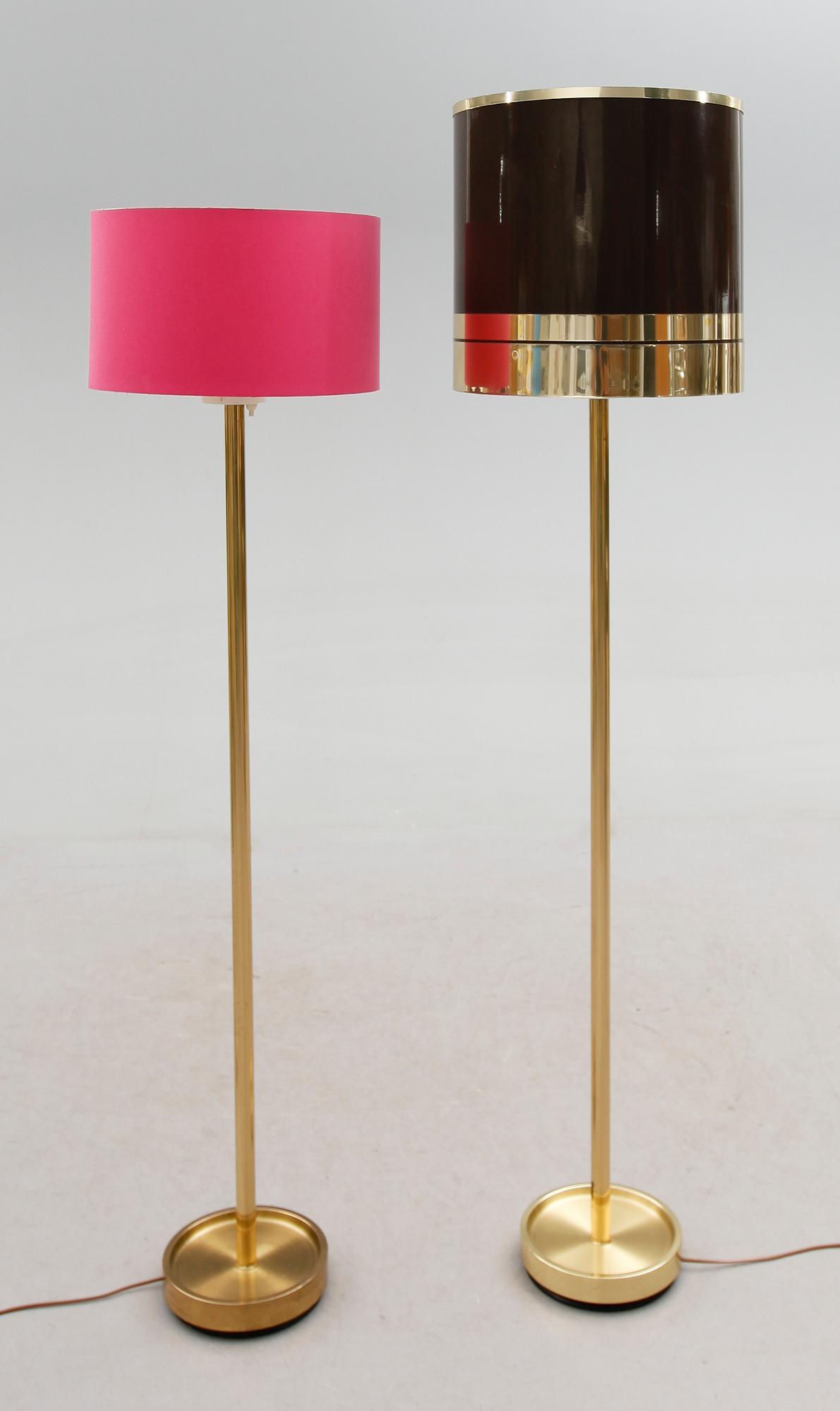 GOLVLAMPOR, 2 st, Fagerhult, 1900-talets andra hälft.