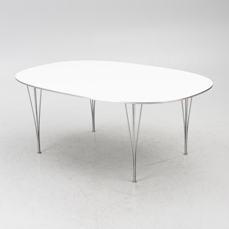 Bruno Mathsson & Piet Hein, dining table, “Superellipse”, Fritz Hansen, Denmark.