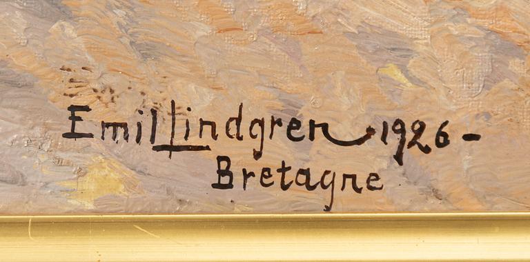 Emil Lindgren, Kvinna på strand i Bretagne.