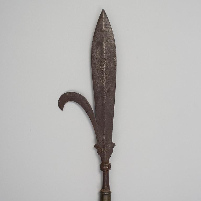 A 19th century Chinese spear with a hook.