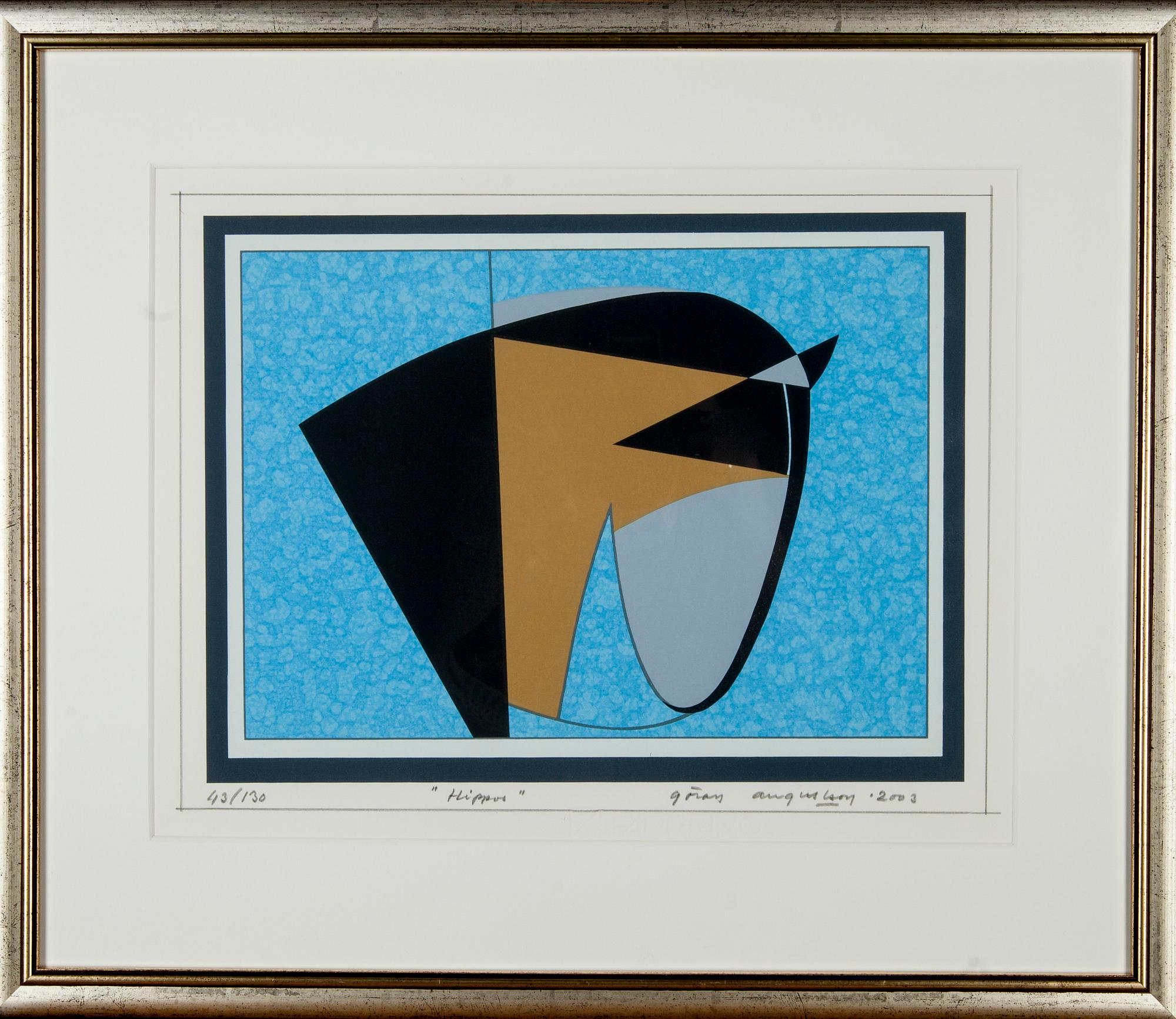 GÖRAN AUGUSTSON, serigrafi, signerad, daterad 2003 och numrerad 43/130.