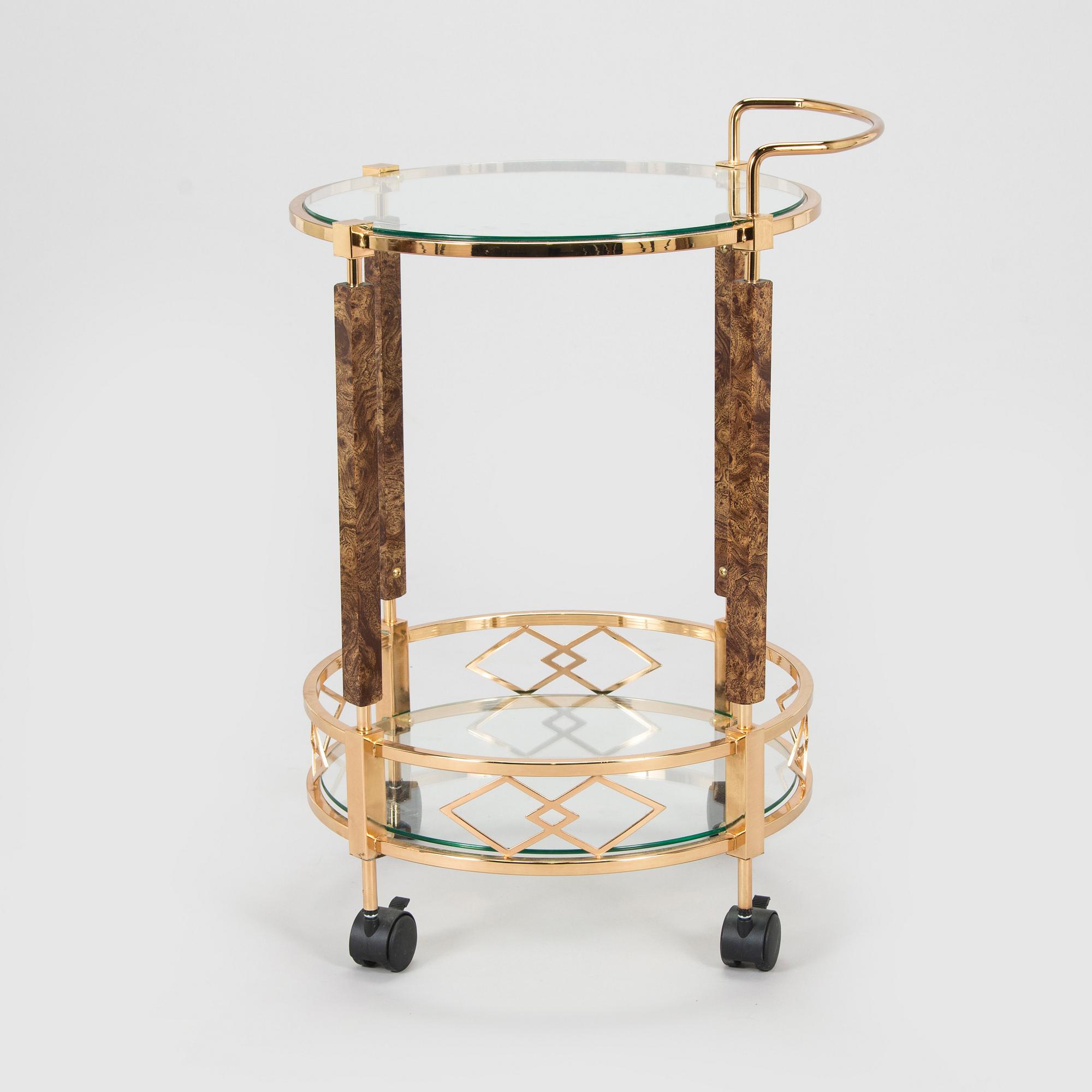 A late 20th century serving trolley.