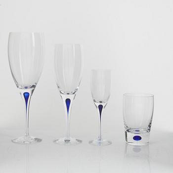 Erika Lagerbielke, a 40-piece 'Intermezzo' glass service, Orrefors.