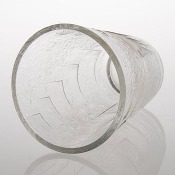 FRANS RANTANEN, maljakko lasia, signeerattu F. Rantanen -38 Karhula.