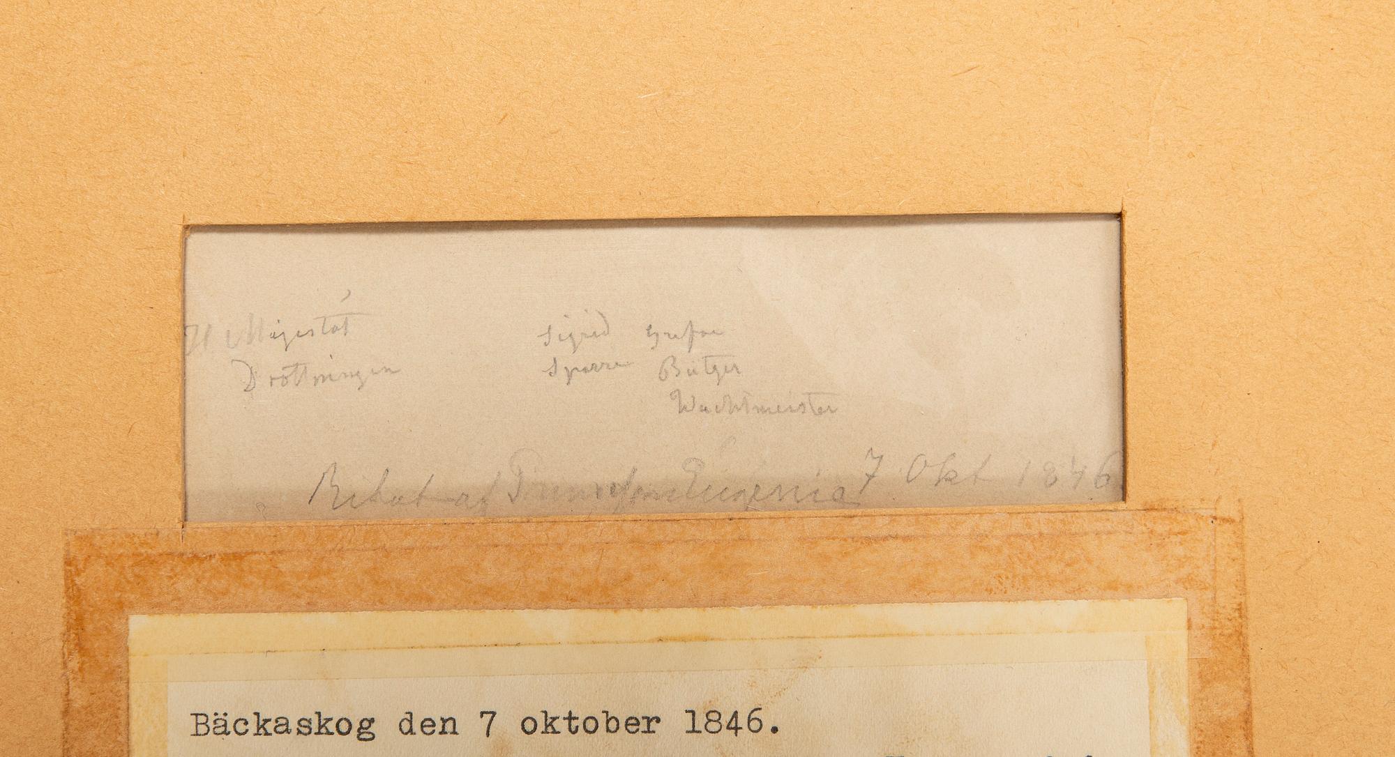 Prinsessan Eugénie, Pencil drawings, 2 pcs., 1840s.