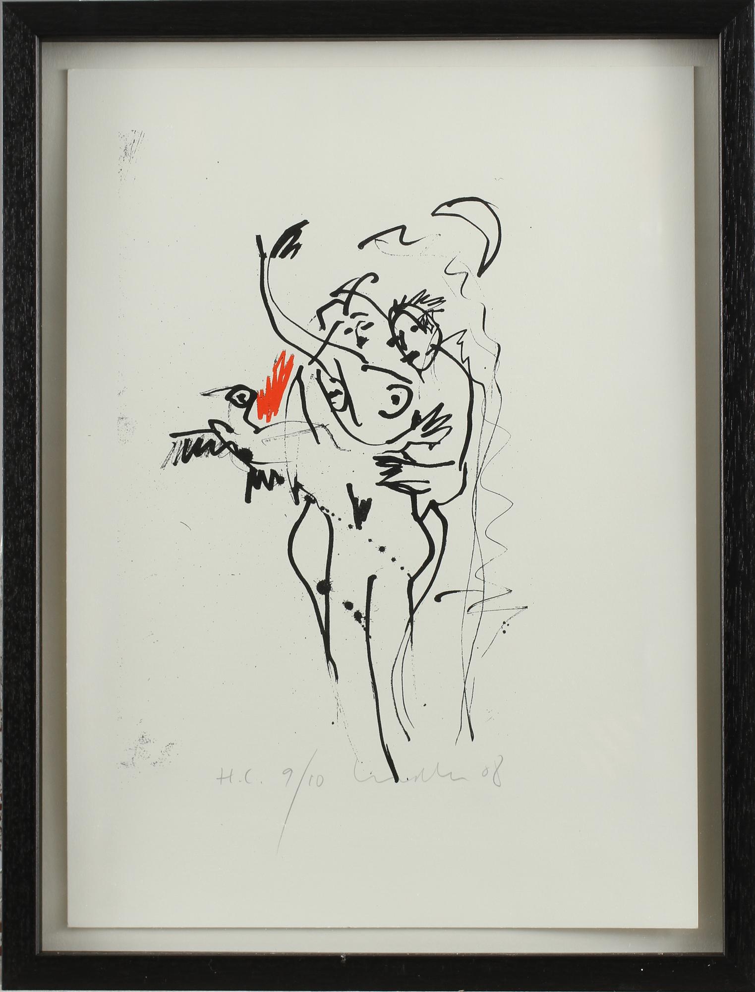 ULF LUNDELLL, färglitografi, signerad och numrerad 9/10.