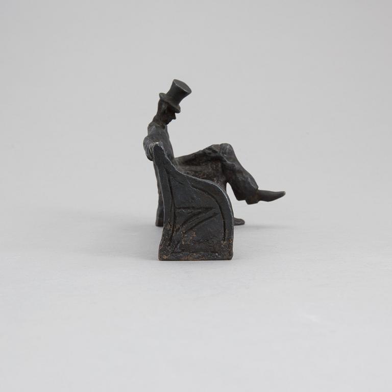 KG BEJEMARK, skulptur, "Nils Ferlin", signerad.