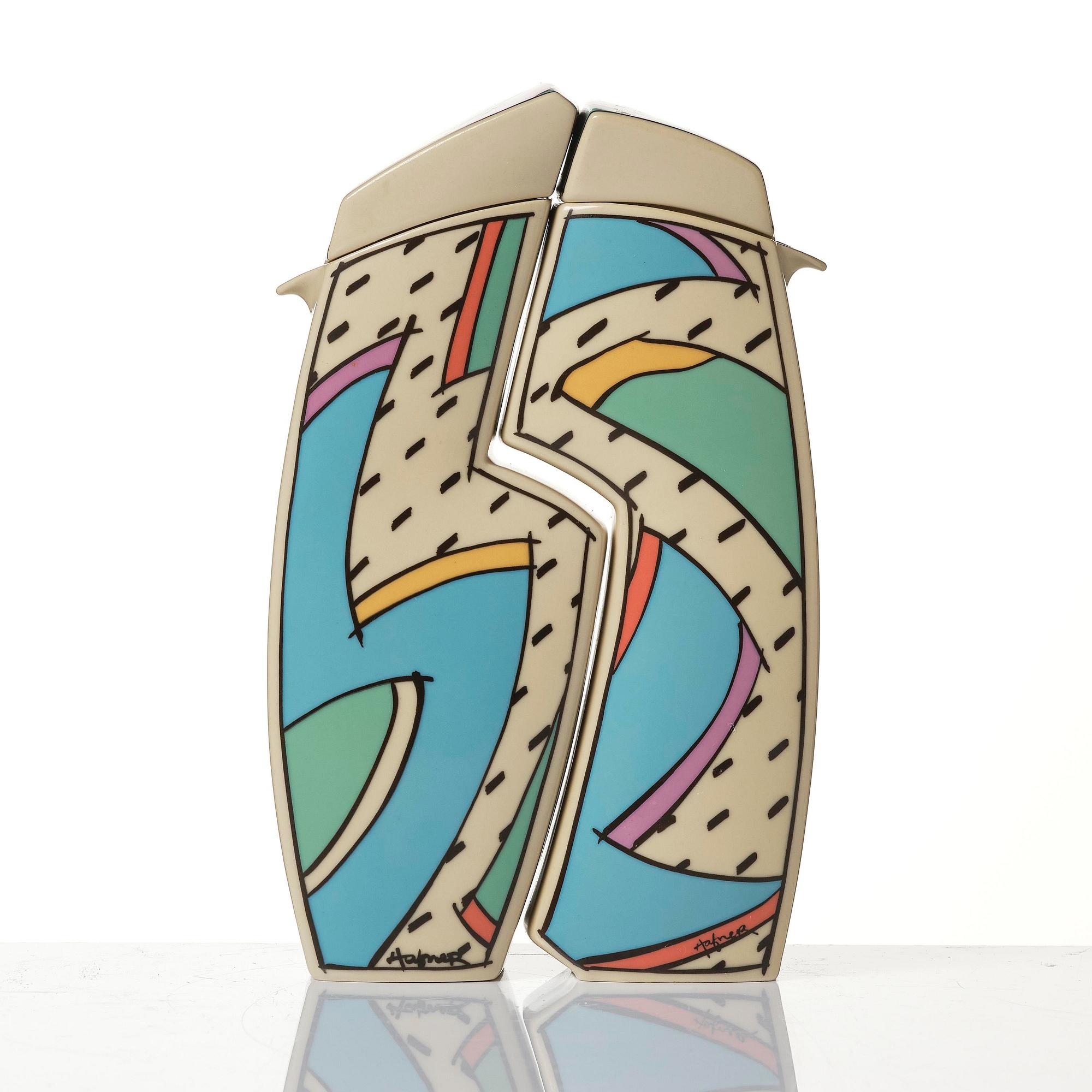 Dorothy Hafner, a 47-piece "Flash" ceramic dinner service, Rosenthal, Germany, post 1984.