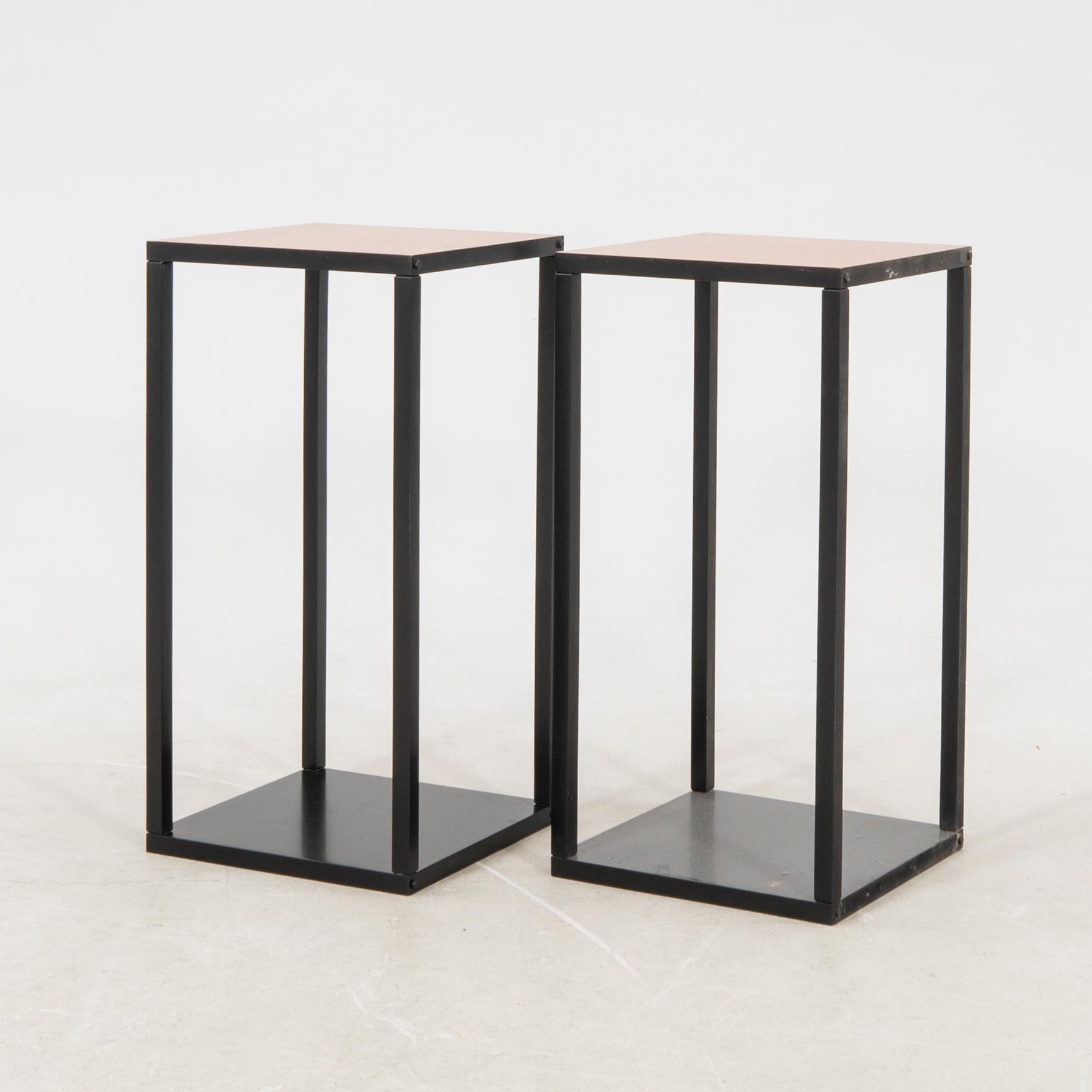 Oscar Tusquets and Anna Bohigas pedestals/side tables, a pair.