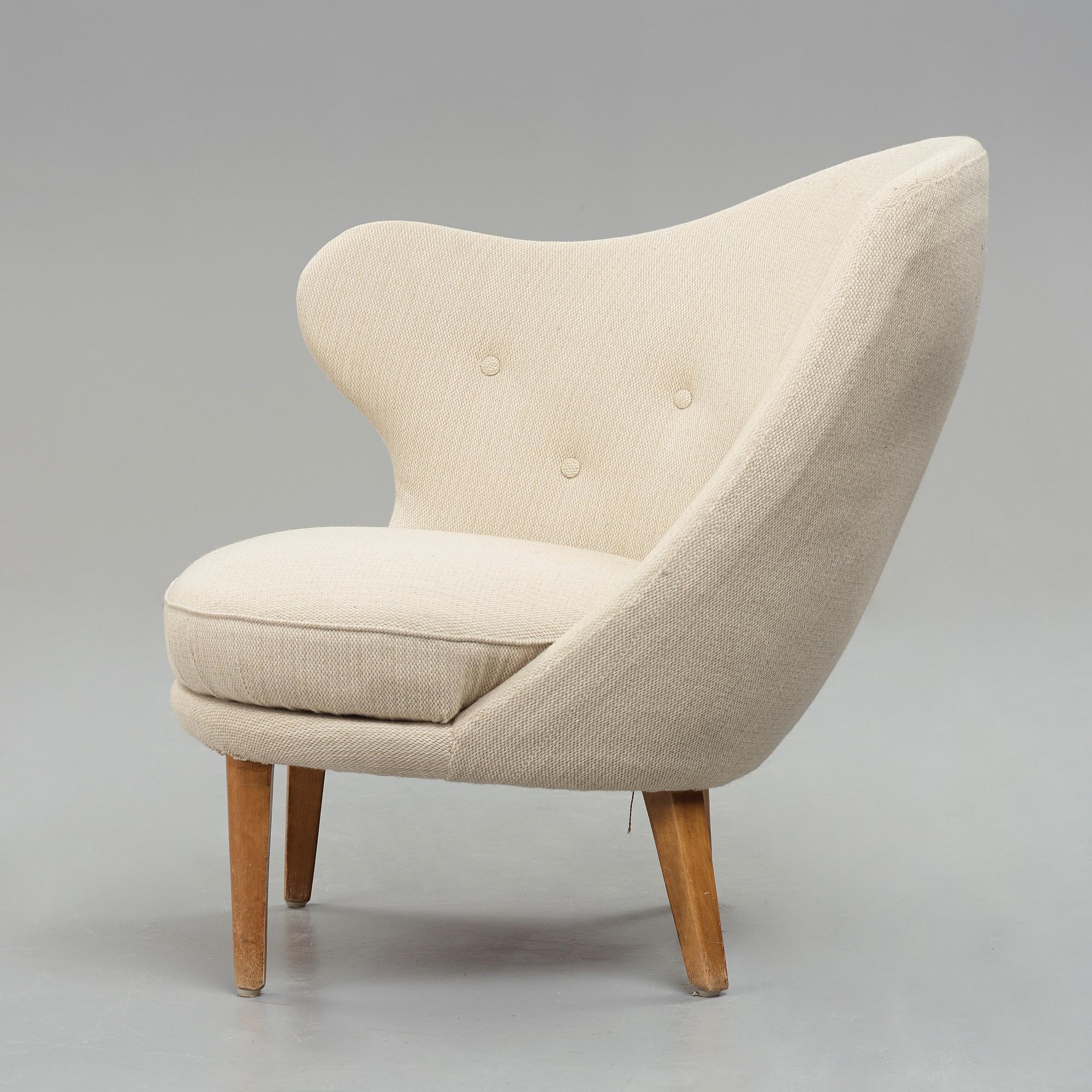 Arne Norell, a "Gary" (The Thumb) easy chair for Gösta Westerberg, Sweden 1950's.