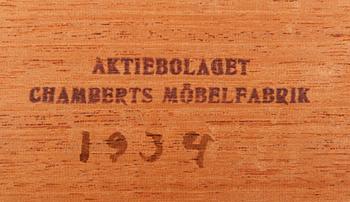 SEKRETÄR, Chamberts Möbelverkstad, 1930-tal.