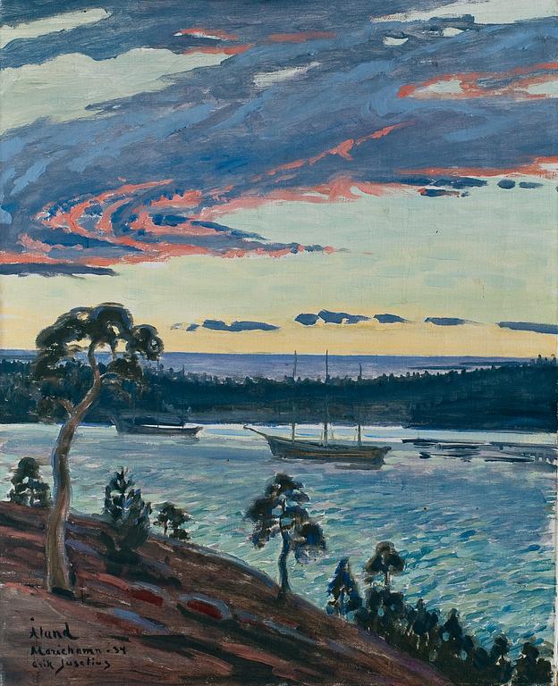 Erik Juselius, SUNSET OVER THE WESTERN HARBOUR.