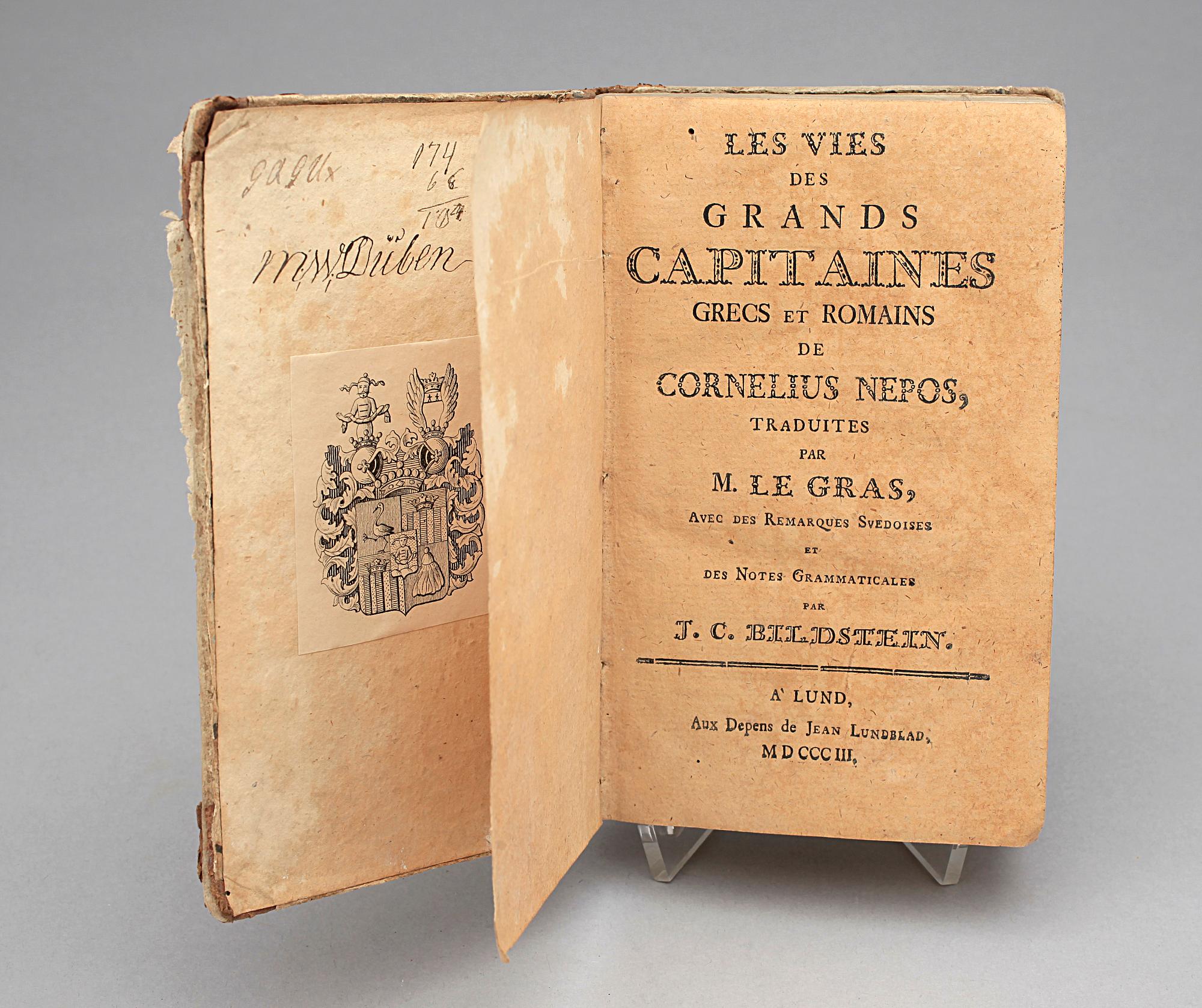 BÖCKER, 4 st, bla "Les Avantures de Telemaque fils D´Ulysse..." av de Salignac och Fenelon, Paris 1735.
