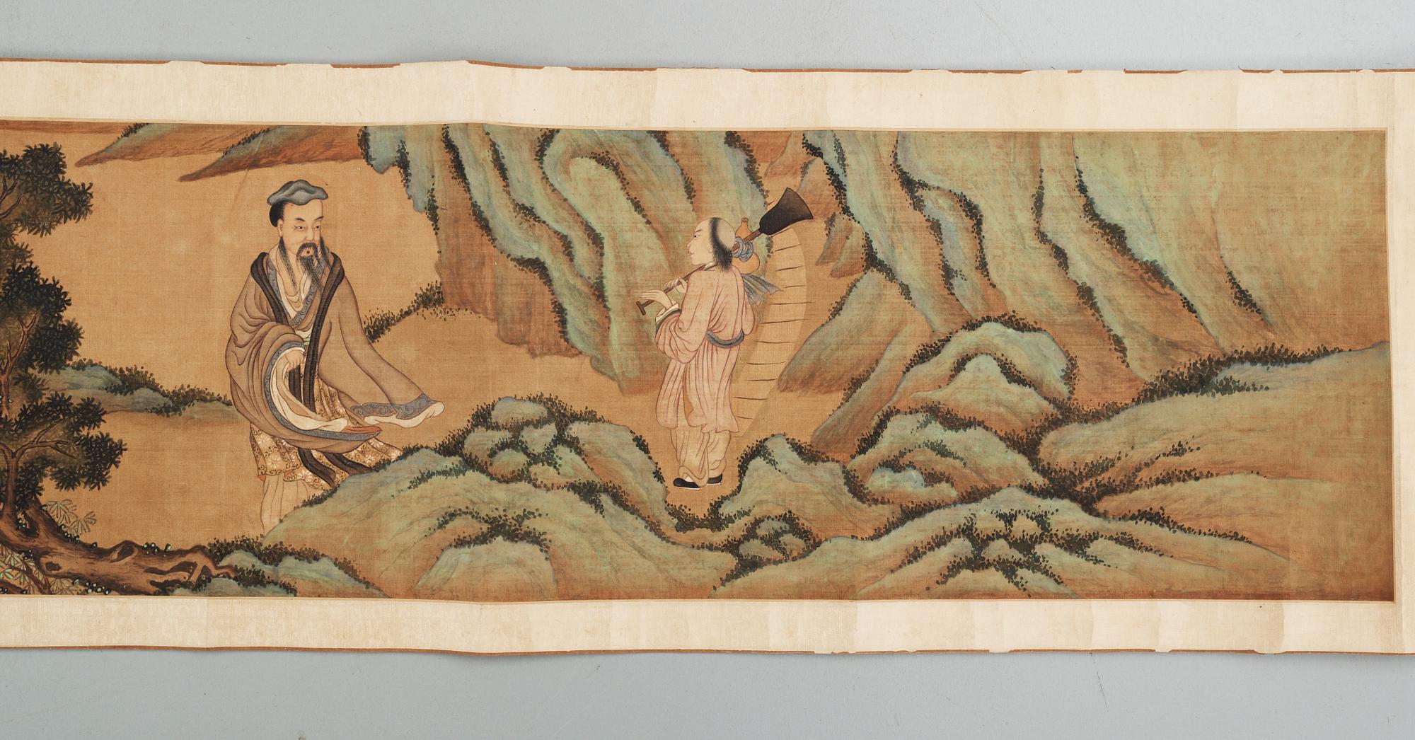 RULLMÅLNING, Kina, 1800/1900-tal.
