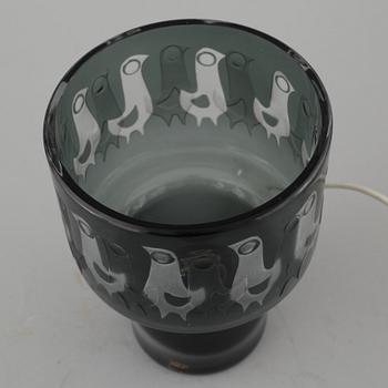 OVE SANDBERG, bordslampa, Kosta, 1900-talets andra hälft.