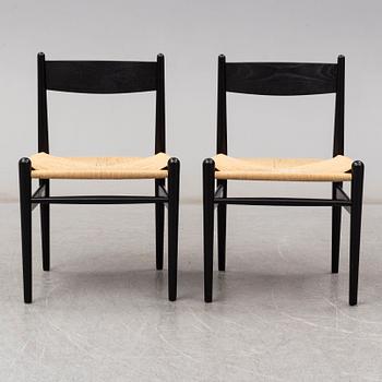 A set of six "CH 36" chairs by Hans J Wegner, Carl Hansen & Søn. Signed with label.