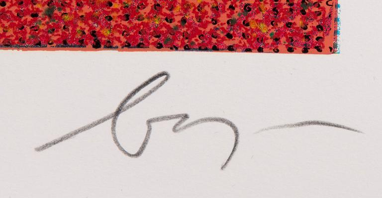 ENRICO BAJ , sekatekniikka ja väripainos, 5 kpl, signeerattu ja numeroitu.