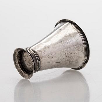 Johan Björklund, bägare, silver, Nykarleby, Finland 1806.