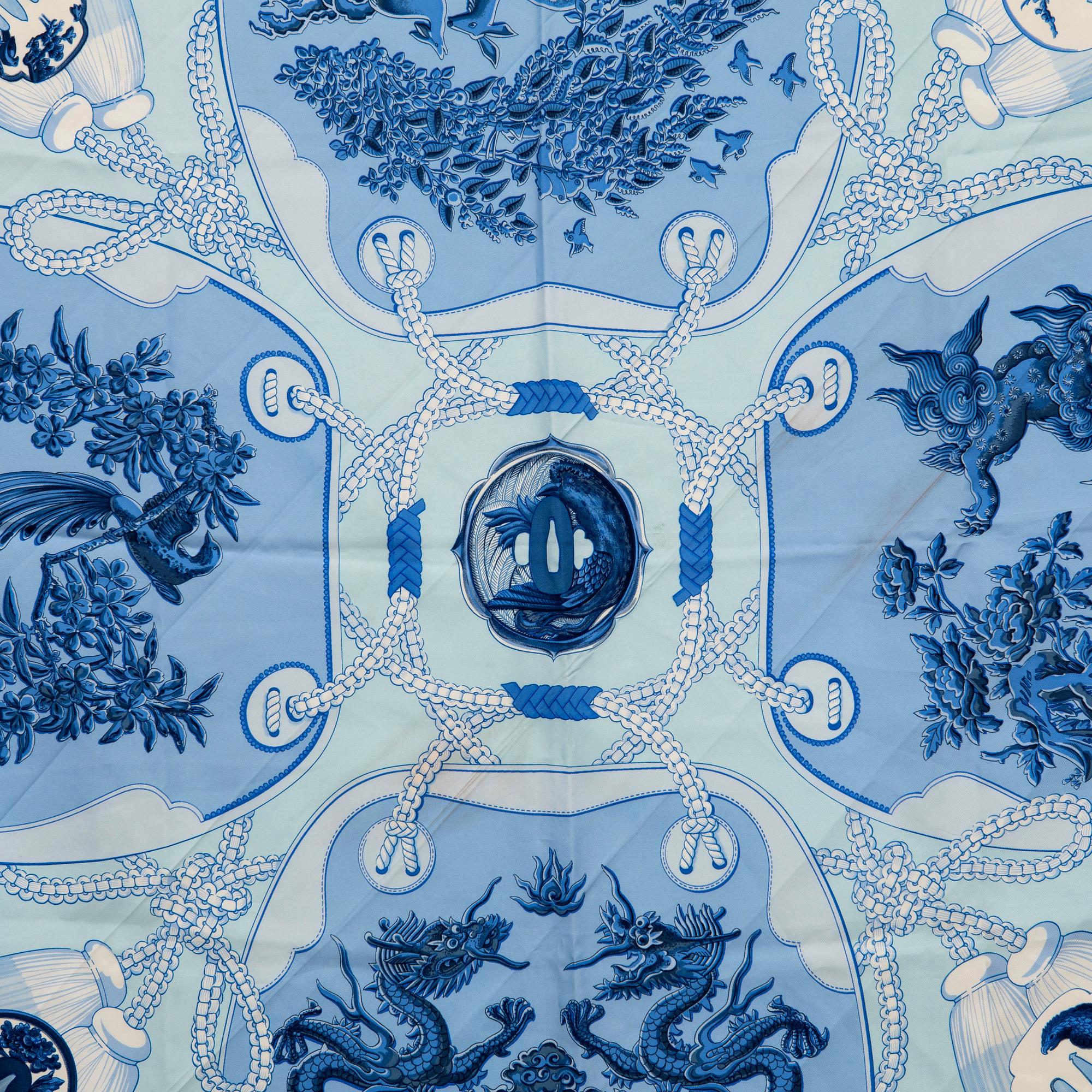 Hermès, scarf "Tsubas".