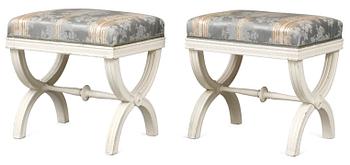 905. A pair of late Gustavian stools.