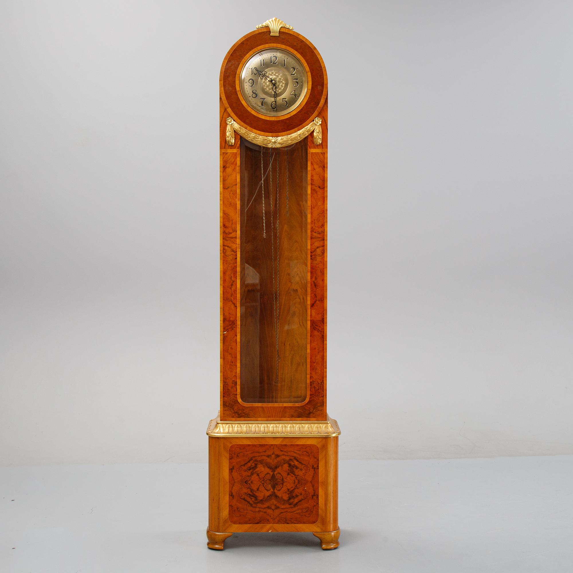 A Gustavian style floor clock, first half of the 20th century.
