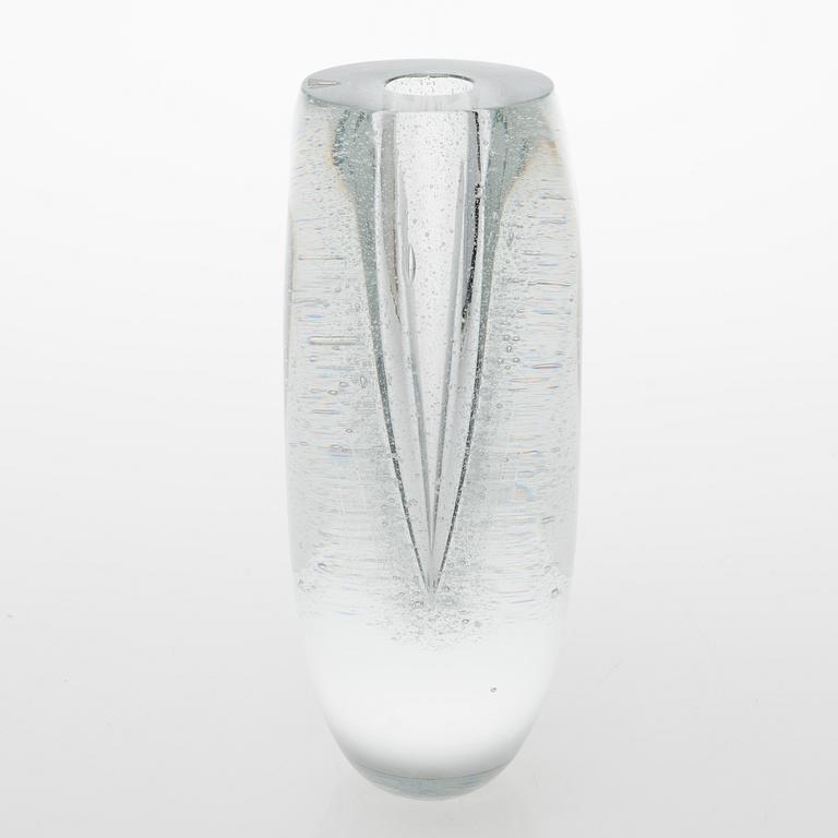 TIMO SARPANEVA, GLASSKULPTUR, "Claritas", glas, signerad Timo Sarpaneva Iittala 1984  C1749.