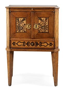 677. A Swedish 19th century chamber pot cupboard.