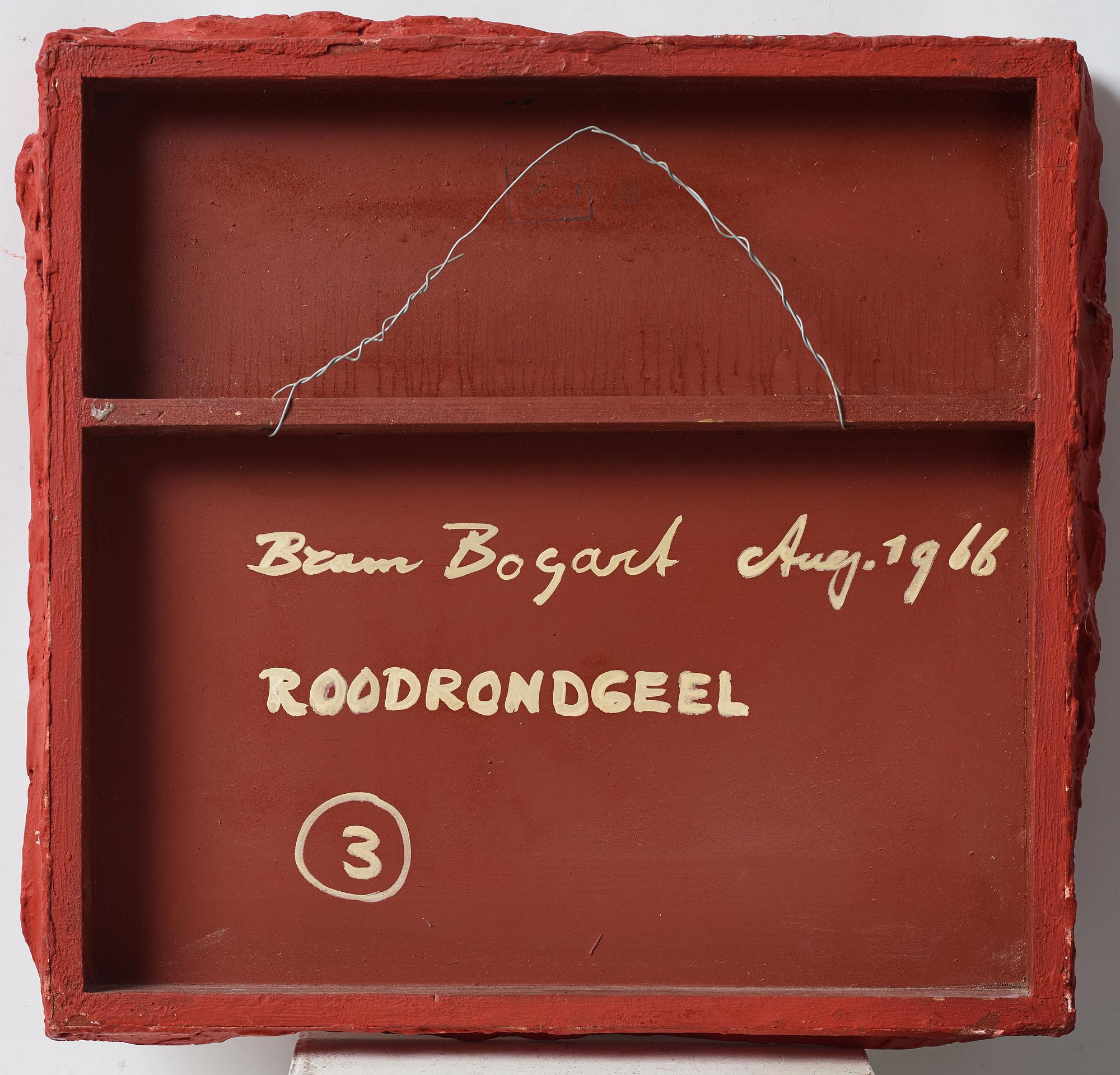 Bram Bogart, "Roodrondgeel".