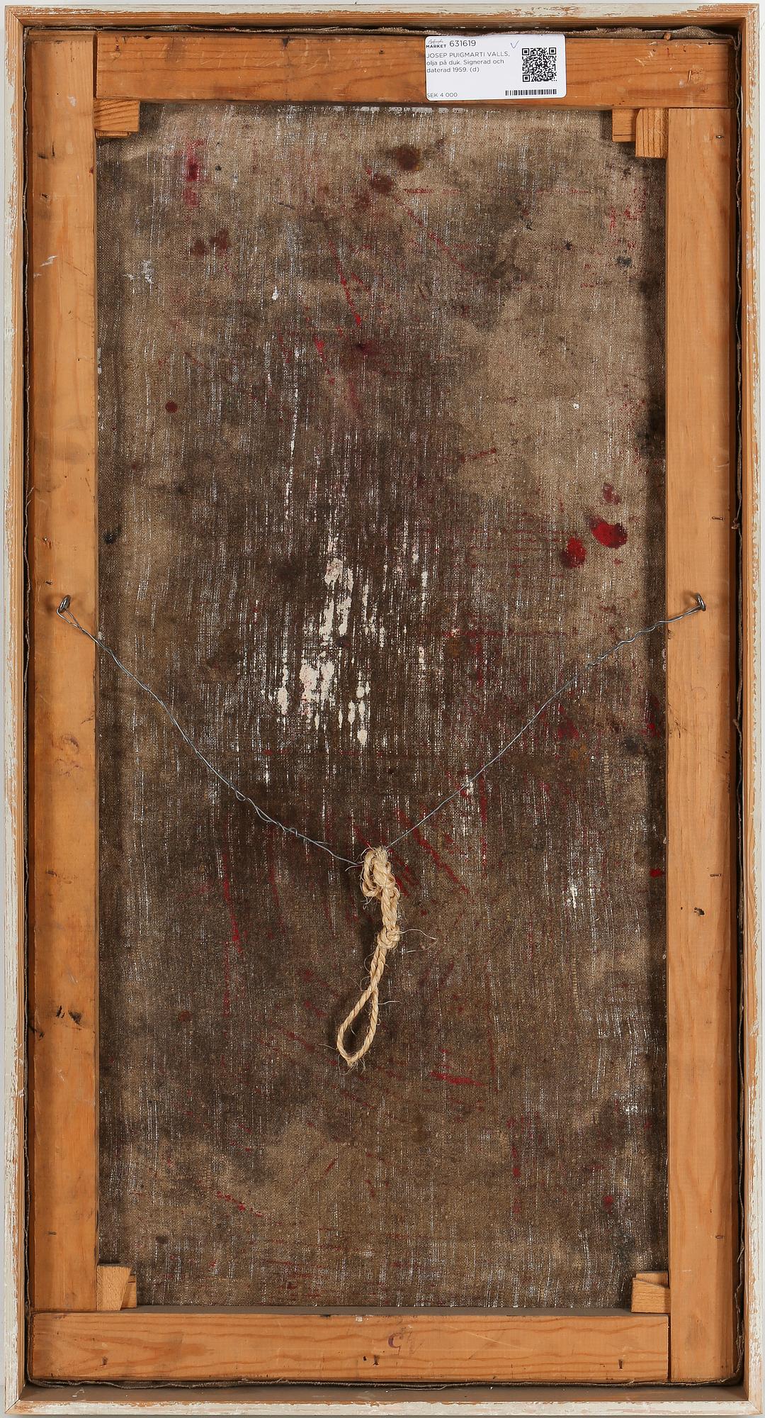 JOSEP PUIGMARTI VALLS, olja på duk. Signerad och daterad 1959.