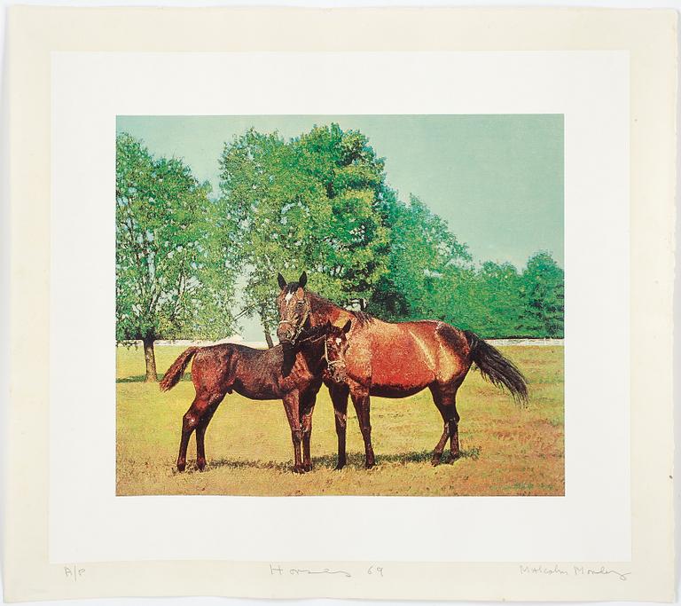 MALCOLM MORLEY, Serigrafi, signerad A/P. Daterad -69.
