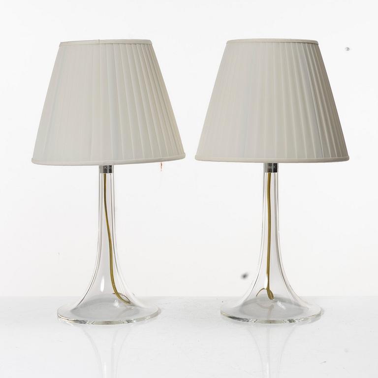Philippe Starck, a pair of 'miss K soft' table lamps, Flos, Italy.