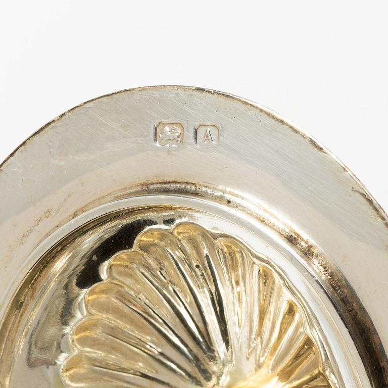 Kaffe- och teservis, 4 delar, silver, empirestil, AC Bloxham Ltd, Birmingham 1925.