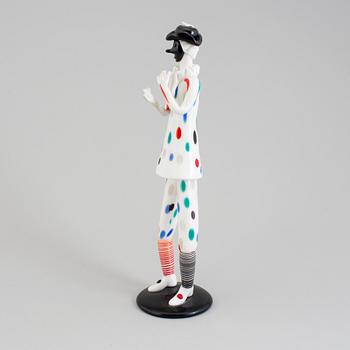 A Fulvio Bianconi 'Arlecchino' (Harlequin) figure, Venini, Murano, 1950s.